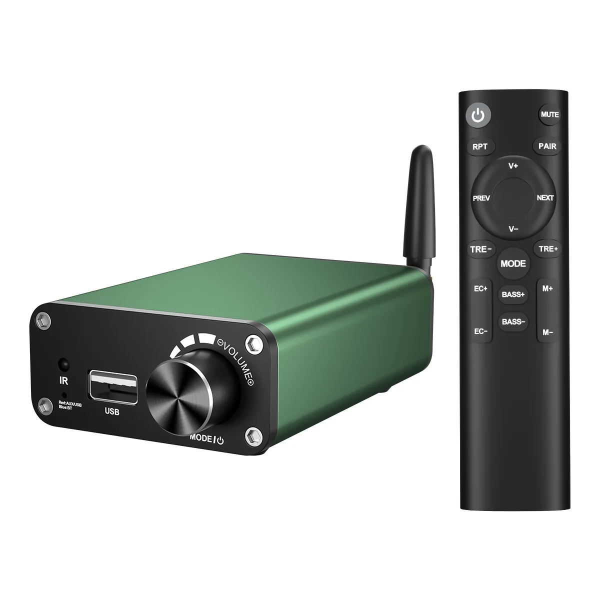200W Mini Bluetooth Power Amplifier 2.0 Channel Digital HiFi Stereo Amp for Desktop Home Speakers