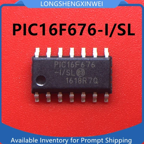 1PCS Original PIC16F676-I/SL PIC16F676 SMT SOIC-14 Microcontroller/8-bit Chip IC