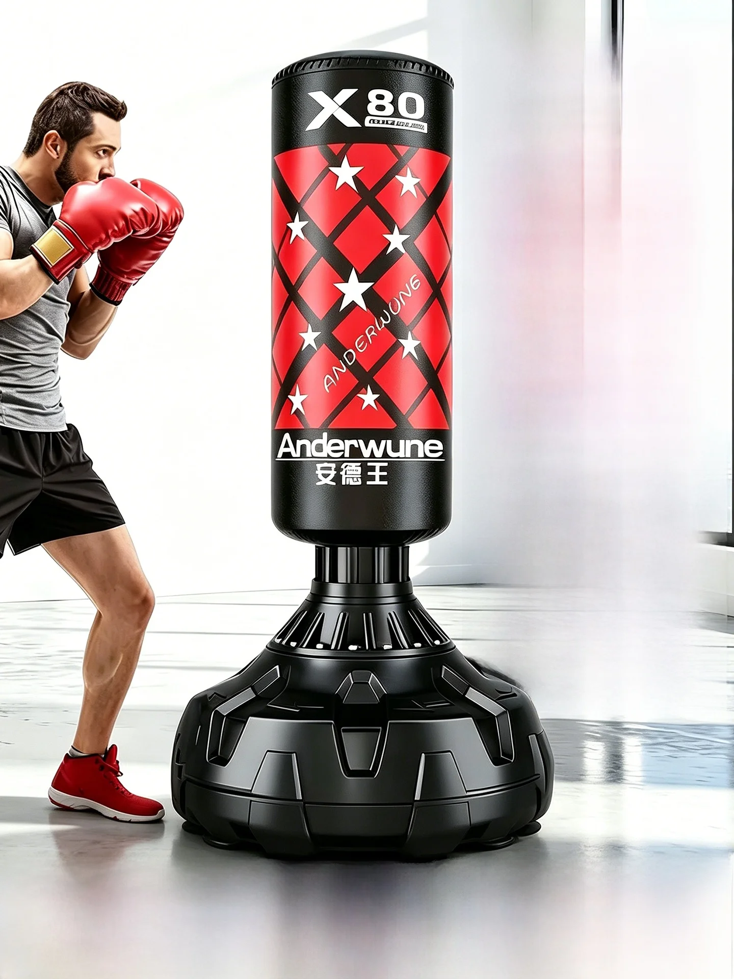 Standing Boxing Sandbag for Home Use Adult And Child Training Taekwondo Mixed Martial Arts Anti-Deflation Fitness Equipment