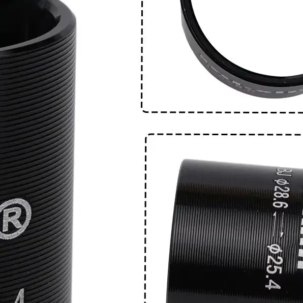 

28.6 To 25.4mm Bicycle Handlebar Bar Aluminum Alloy Shim Spacer Mountain Road Bike Handlebar Stem Reducer Adapter Cycling Parts