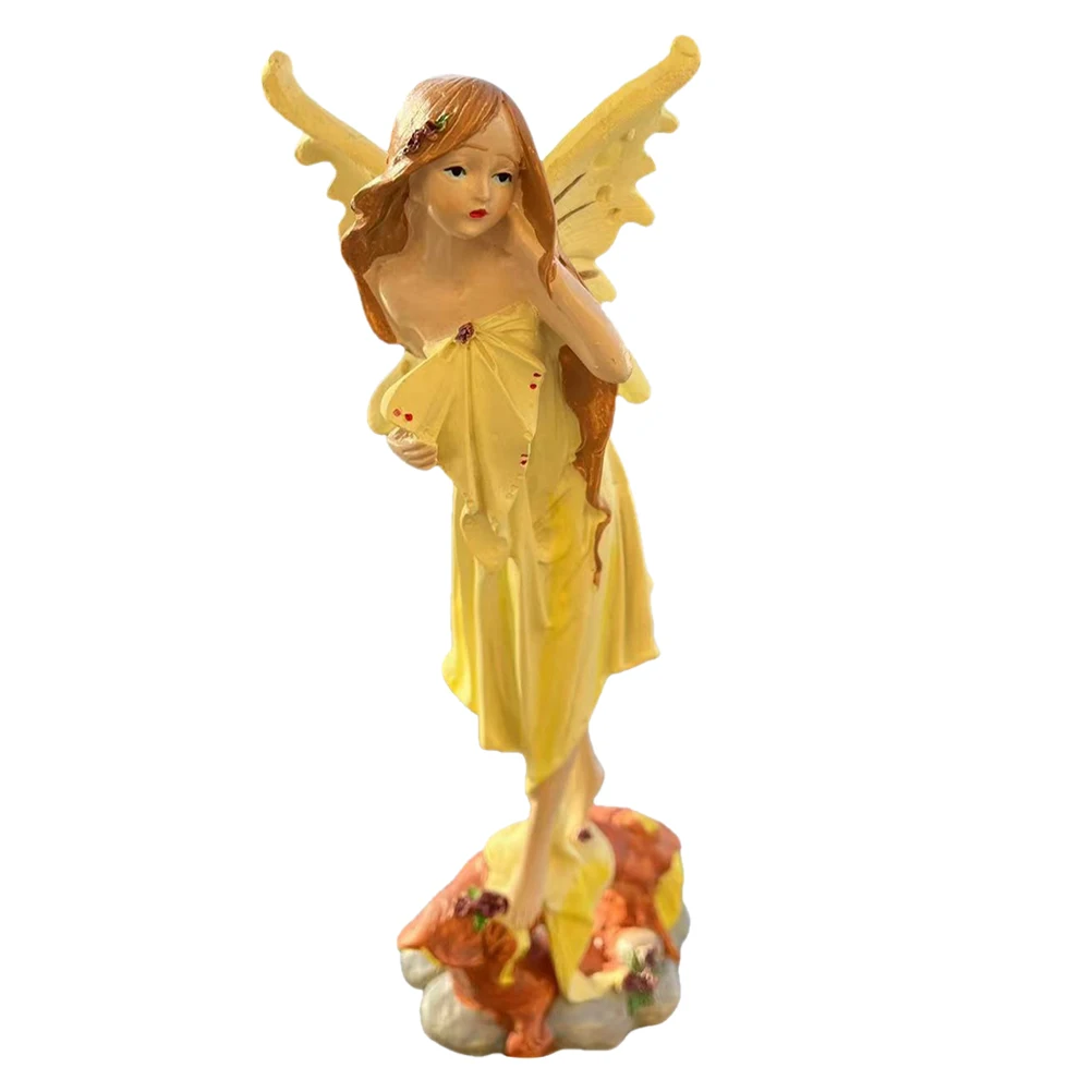 

Garden Fairy Resin Angel Home Decor Mini Figures Fairy Statues For Garden Versatile Decoration Outdoor