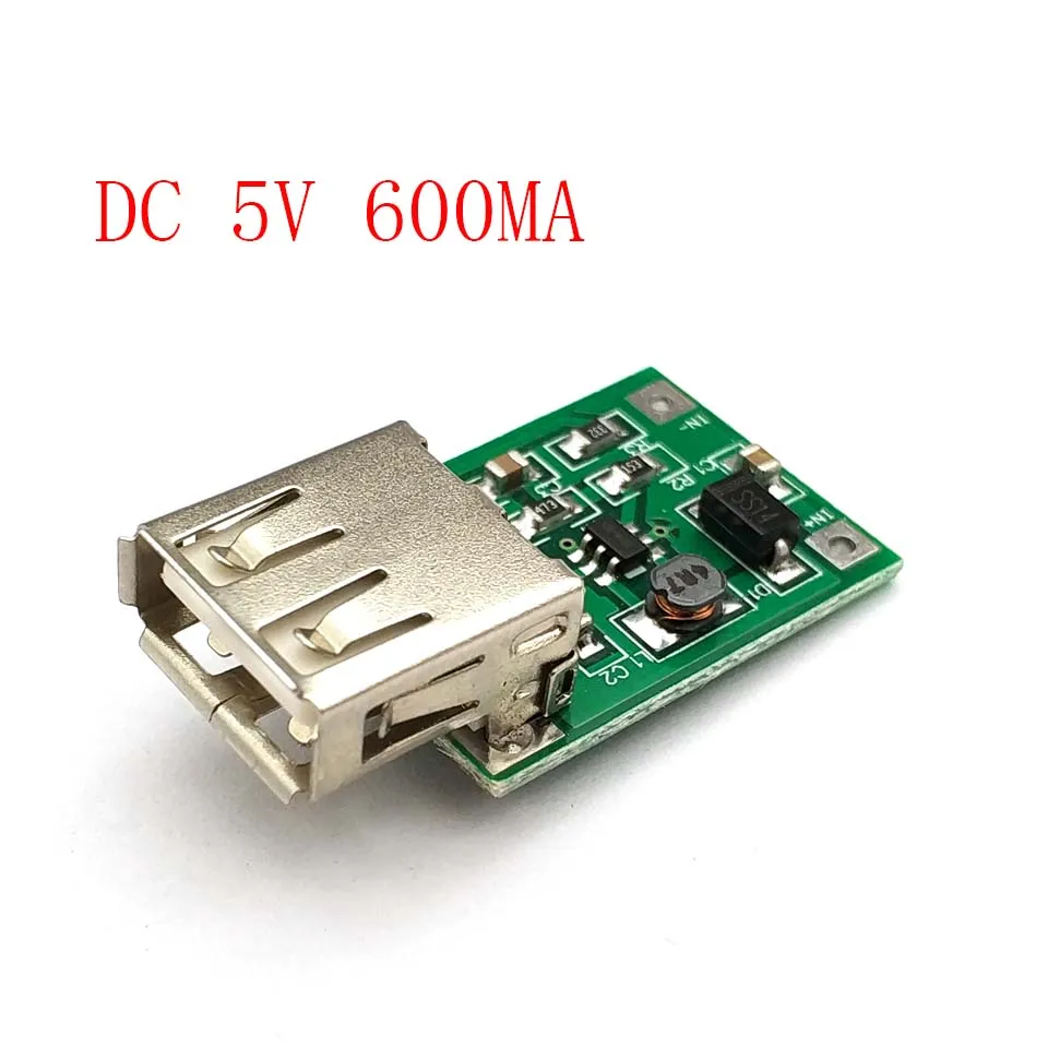 DC 스텝 업 컨버터, 0.9V ~ 5V ~ 5V ~ 5V 600MA 부스터 전원 공급 장치, 미니 DC 모듈 컨버터, USB 출력 충전기, MP3 회로