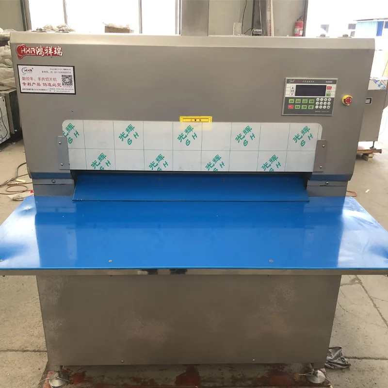 Steak Giljotine Chicken Cutting Commercial Floor Type Electric Industrial Machine Automatic Meat Slicer