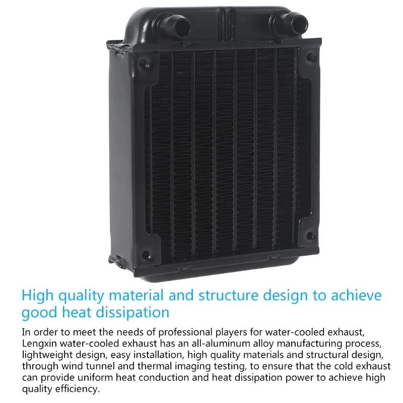 Aluminum Radiator 18 Row Tubes Heat Exchanger Radiator for CPU Water Cool System