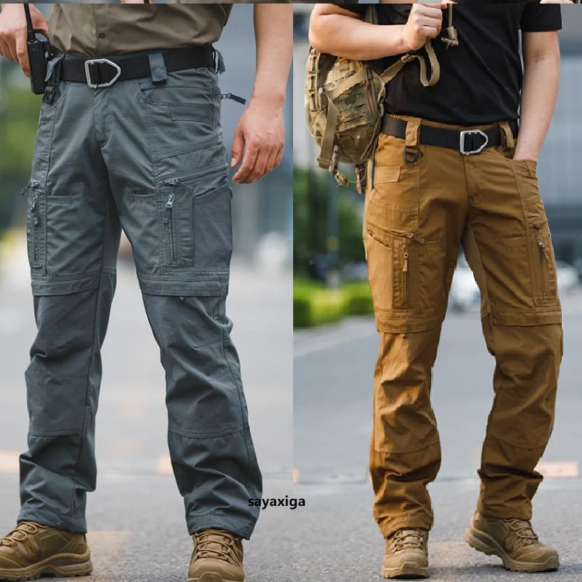 Multiple Pockets Tactical Pants Outdoor Training Hiking Camping Hunting Pants Tear Resistance U.s Cargo Trousers Trekking Pants