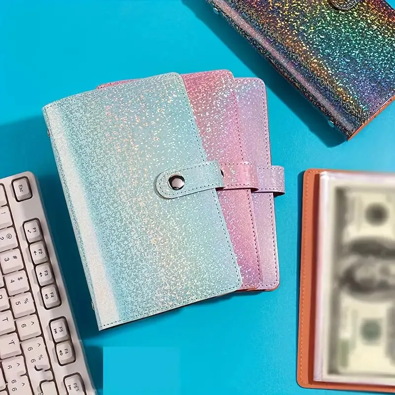 A6 Desktop Storage Binder, Portable Budget Cash Envelope Organizer, Multi-purpose Tabletop Small Item Storage Holder