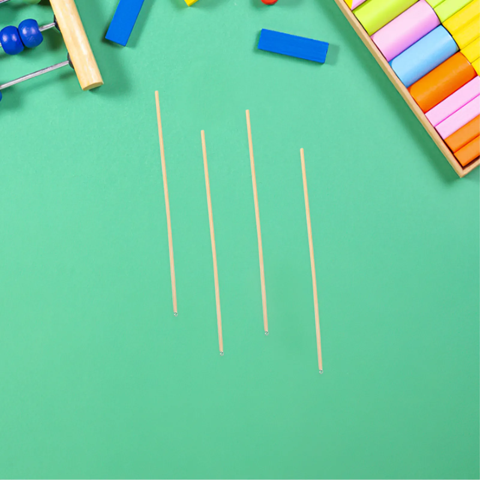 40Pcs Shadow Puppet Sticks Wood Dowel Rods Hand Puppet Control Rods Stable Arm Sticks DIY Crafting Stage Show Accessories