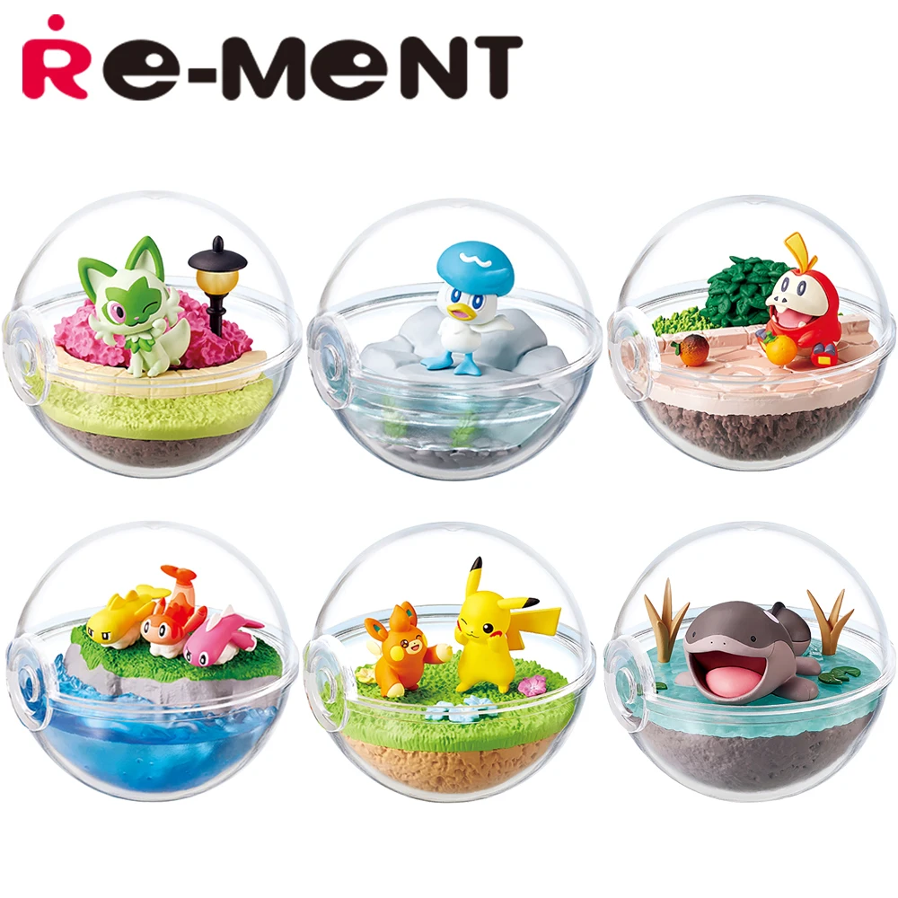 

Original Stocked Re-Ment Pokemon Terrarium Collection EX To the World of Paldea Collectible Mini Model Toys Figures Gifts