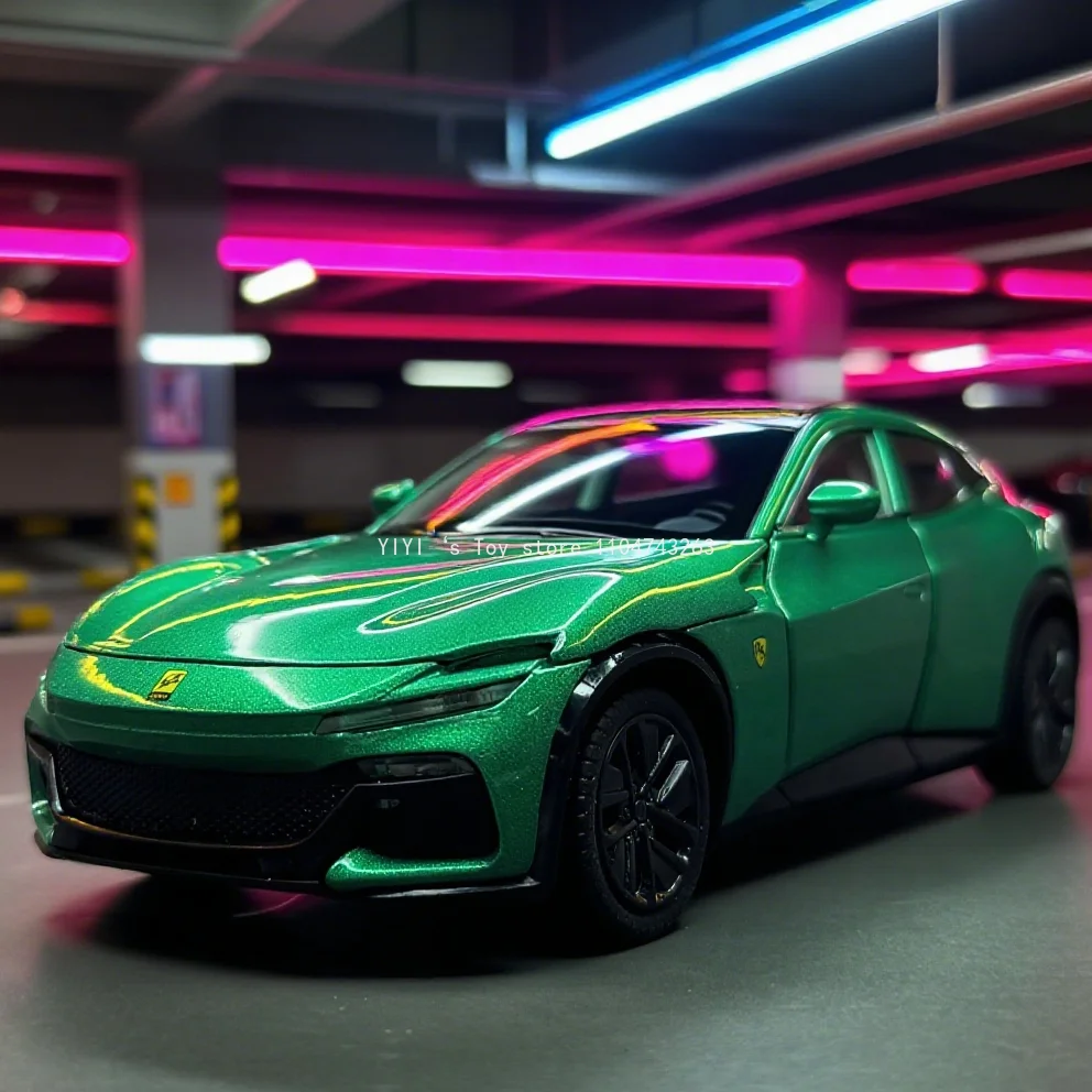 

1:32 Purosangues FUV SUV Alloy Sports Car Model Diecast Metal Racing Vehicles Car Model Sound and Light Simulation Kids Toy Gift