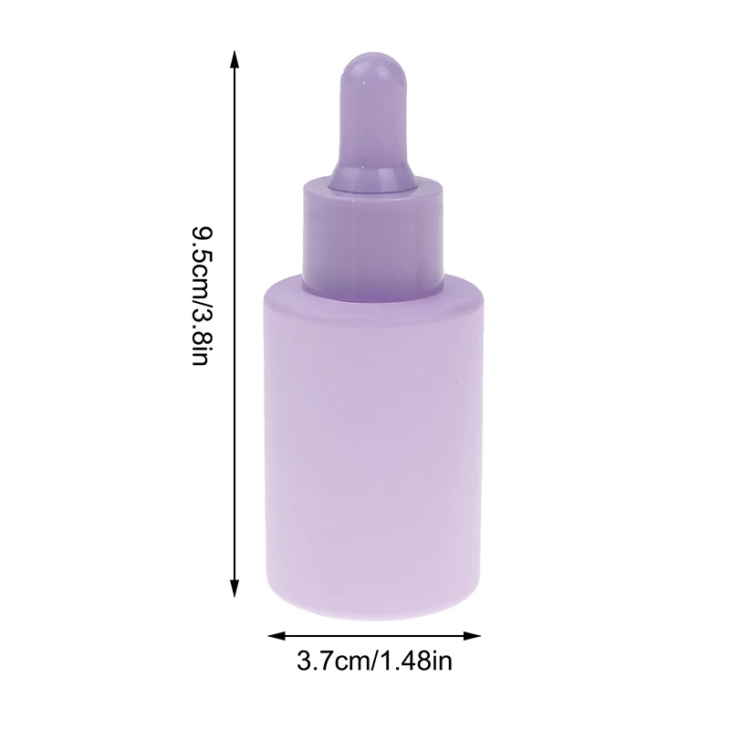 30 ml flüssige Unterabfüllpipette, feine Tropfflasche, Macaron-Farbglas, ätherisches Öl, nachfüllbare farbige Essenz