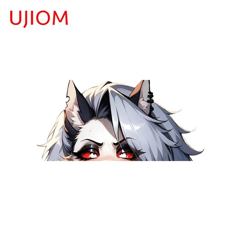 UJIOM Loona Wolf Ears Wall Sticker Game Room Wardrobe Waterproof Decal Occlusion Scratch Room Decoration Accessories Wallpapers
