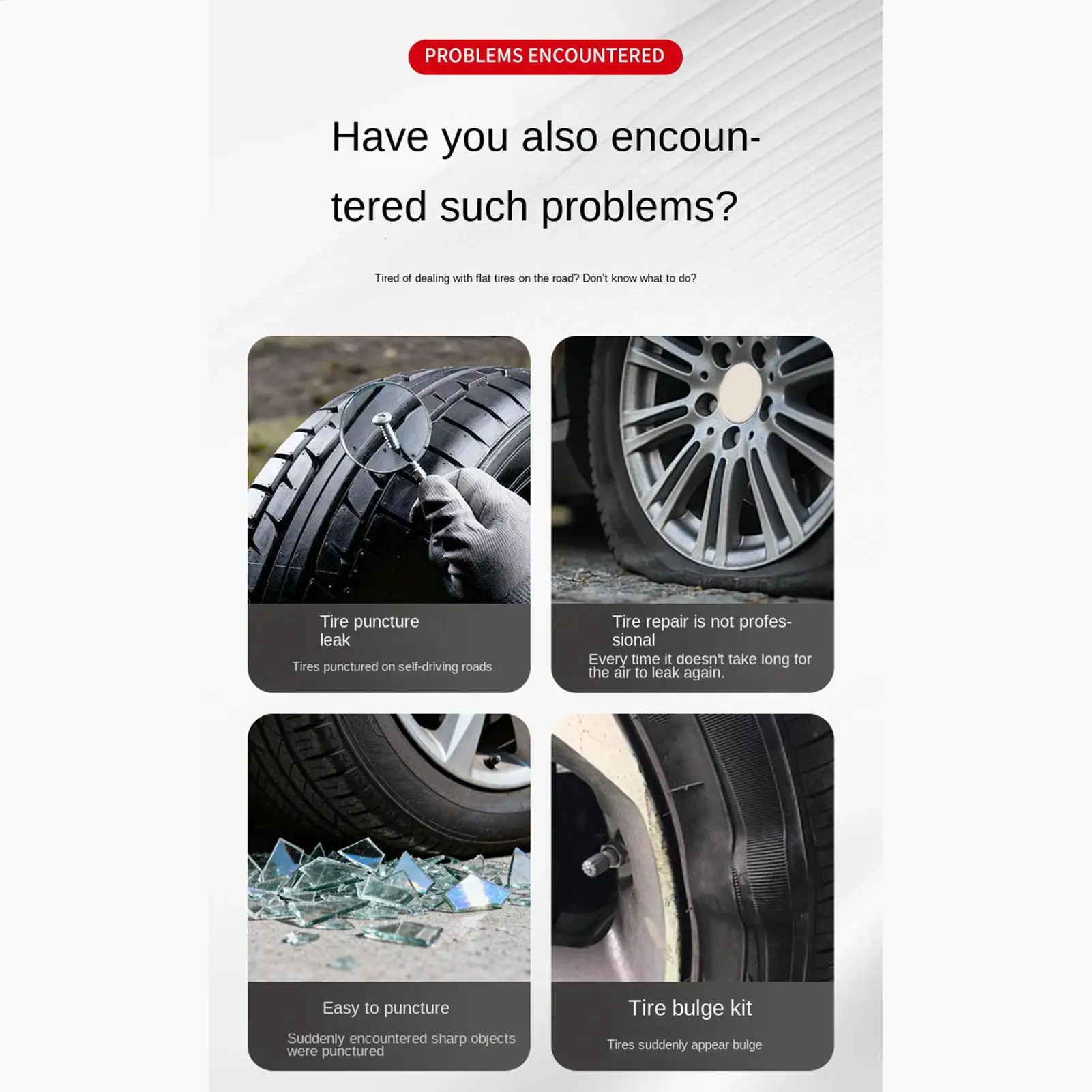 Screw-In Tire Plugs Portable Quick Heavy-duty Multi-Size Universal Travel Flat Tire Screw Plugs Tool For Vehicle Automotive