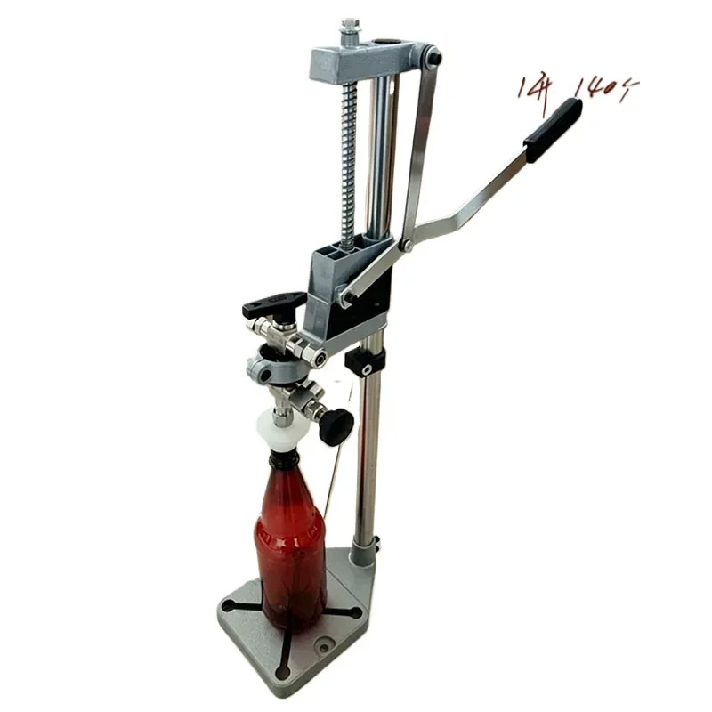 Manual Bottle Cork Pressing Machine Hand Operated Wine Beer Bottle Capping Equipment for Home Brewery Beverage Sealing Works