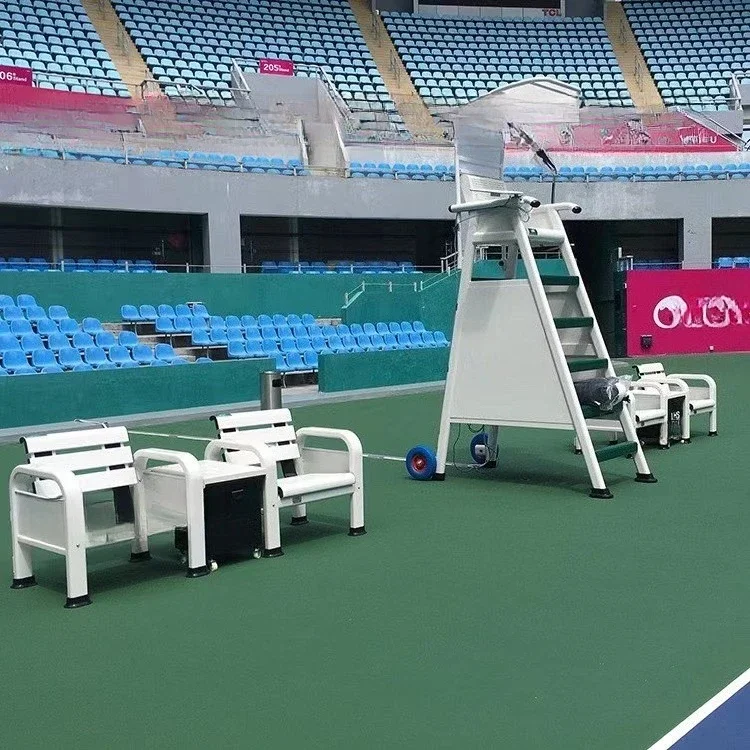 Tennis court referee's chair athlete's rest chair Playing field