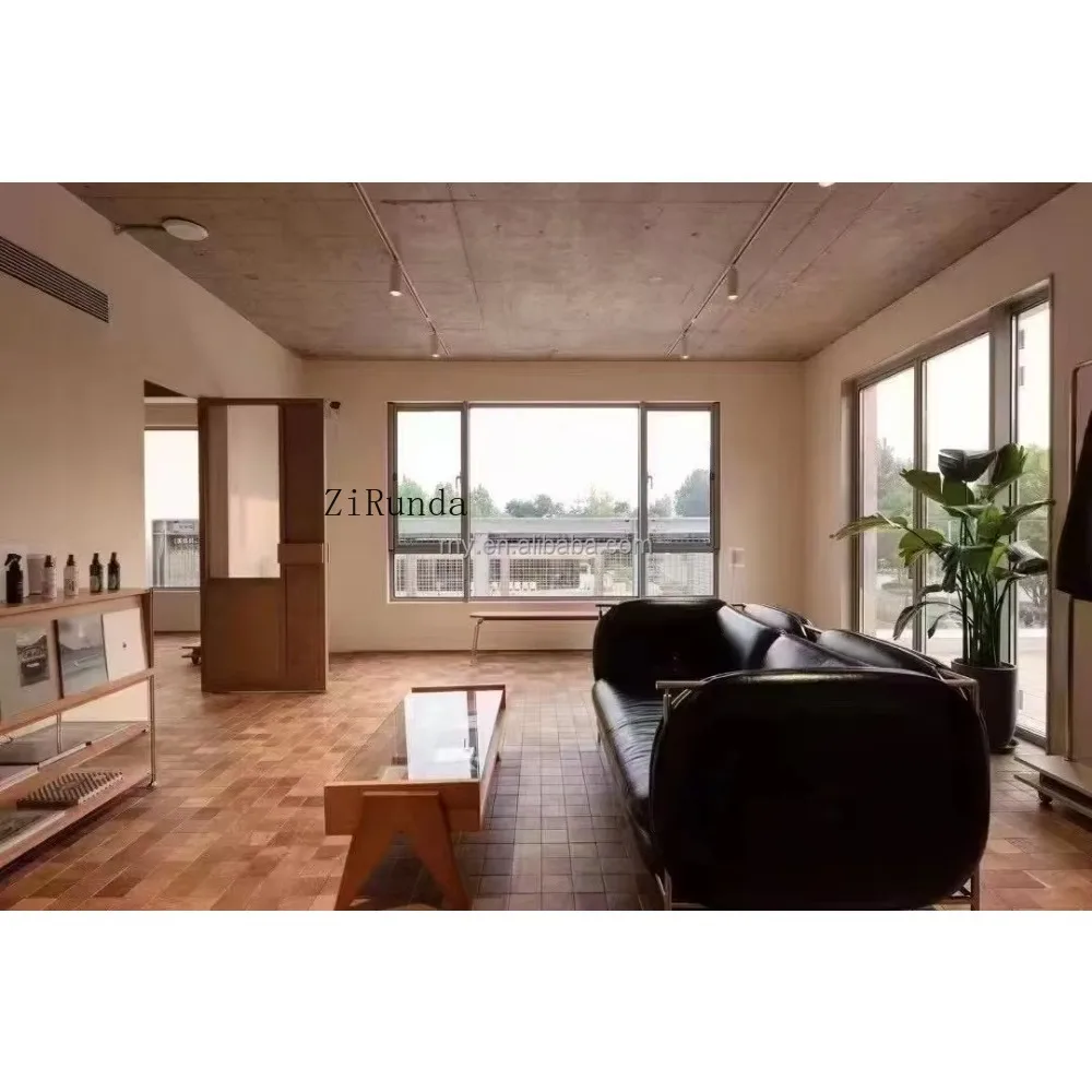 Versión personalizada piso de espina de pescado de roble blanco sólido, piso de doble propósito y panel de pared