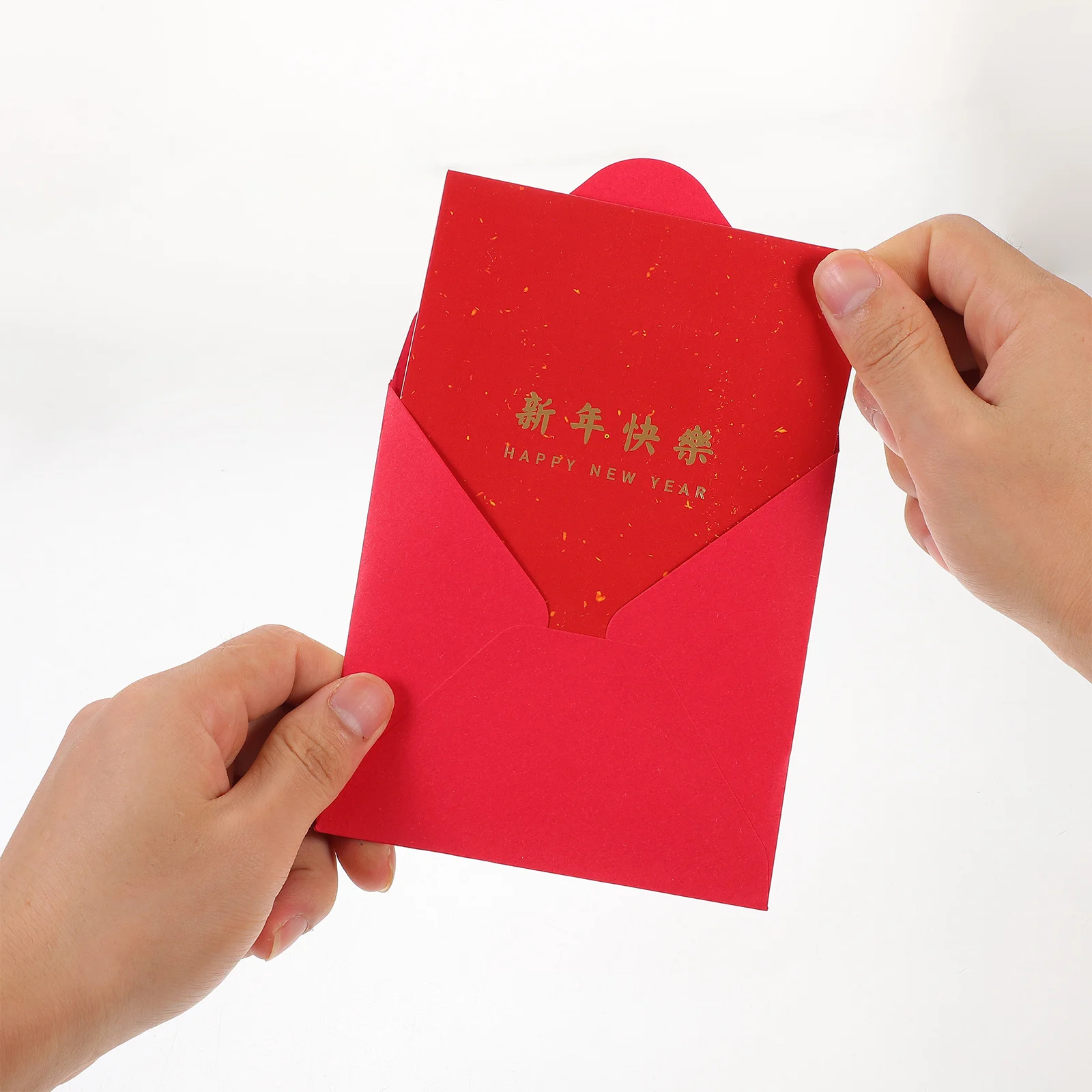 

6pcs New Year Cards Creative Kids Cute Cartoon Wishes Blessings Thank You Flowers Shop Small Cards Paper Practical