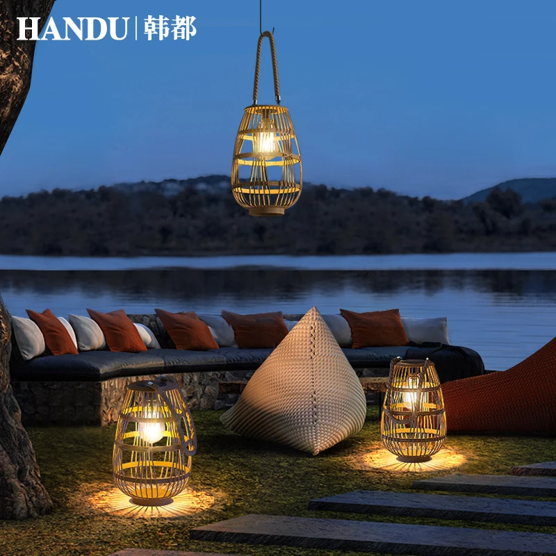 

Terrace Solar Outdoor Floor Garden Landscape Hanging Light Villa Garden Portable Decoration Ambient Light