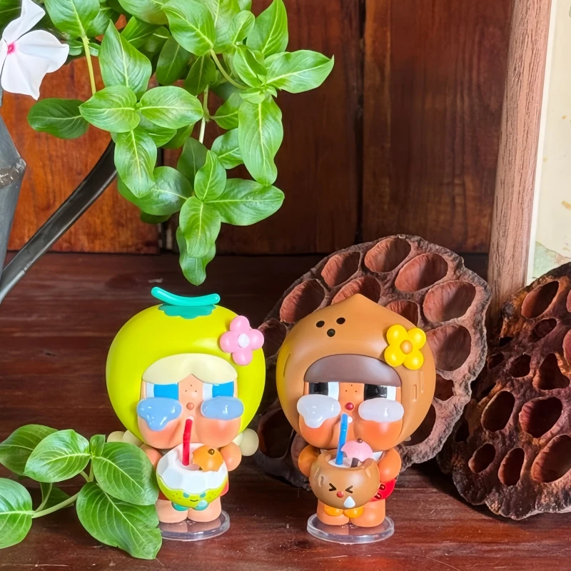 Hot Selling Genuine Stock Popmart Crybaby Coconut King Coconut Green Series Handmade Hanging Card Blind Box Trendy Pendant Gifts view 2