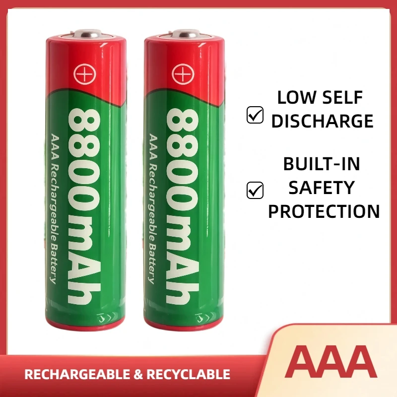 NEW 8800mAh Rechargeable AAA  Alkalinity Battery 1.5 V AAA Battery For Clocks Mice Computers Remote Control Wireless Mouse