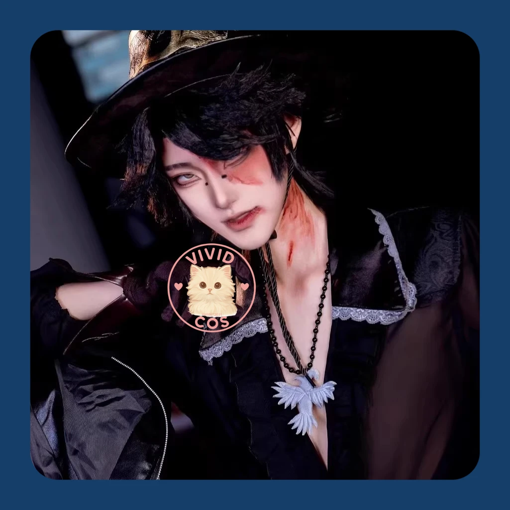 

In-stock Full-set Cosplay Costumes for The Prospector Identity V Featuring The Black Tulip Skin for Male and Female Role-playing
