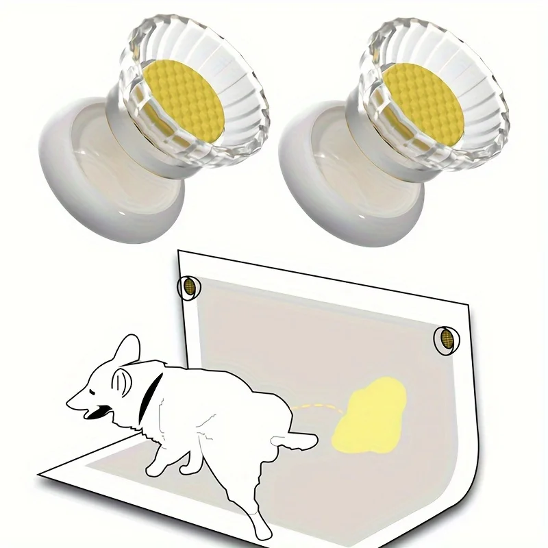 1/2 Stück Hundekotunterlage-Halter, magnetische Schnalle für Haustiere, einfache Hundetoilette, Kotunterlage, Hundekot-Saugnapf, feste Schnalle