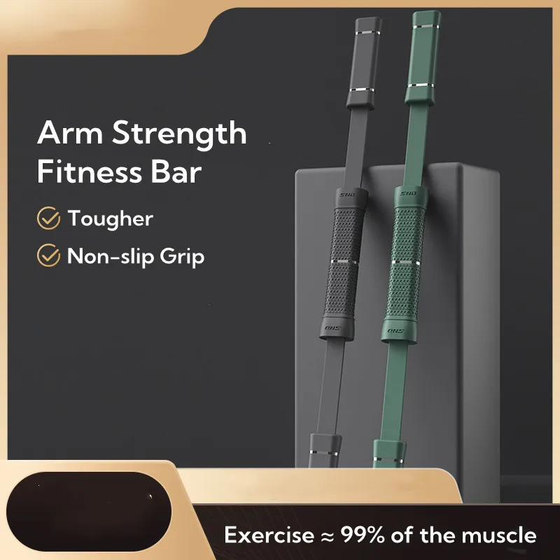 Arm Strength Fitness Bar Non-Slip Grip High Frequency Tremor Fat Loss Fitness Stick Wear-Resistant Light Physical Training Stick