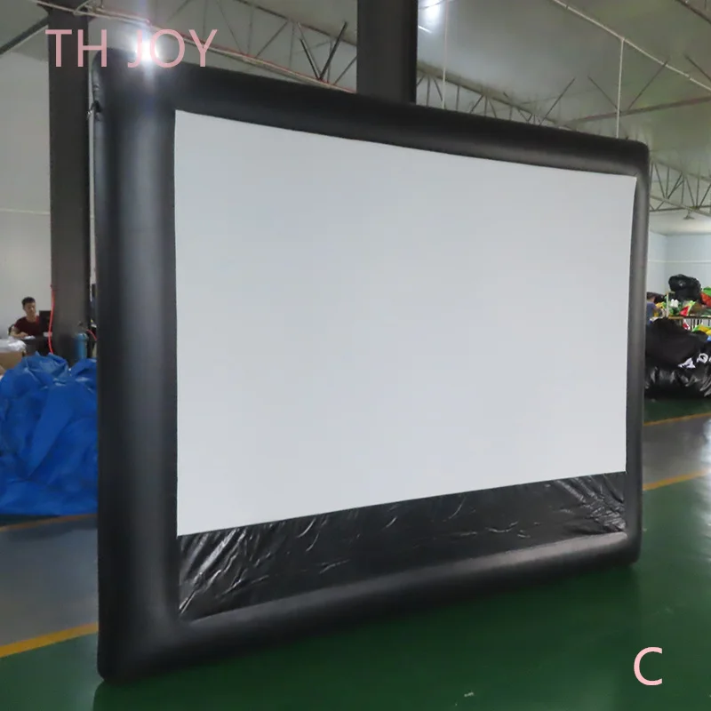 

pvc inflatable movie projection, 2 pieces a lot air screens home use projection movie screen