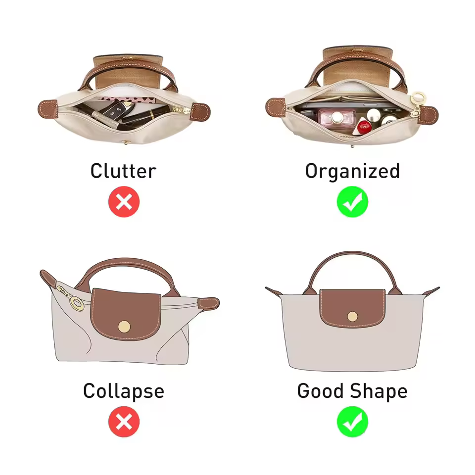 롱샴 토트백 정리함