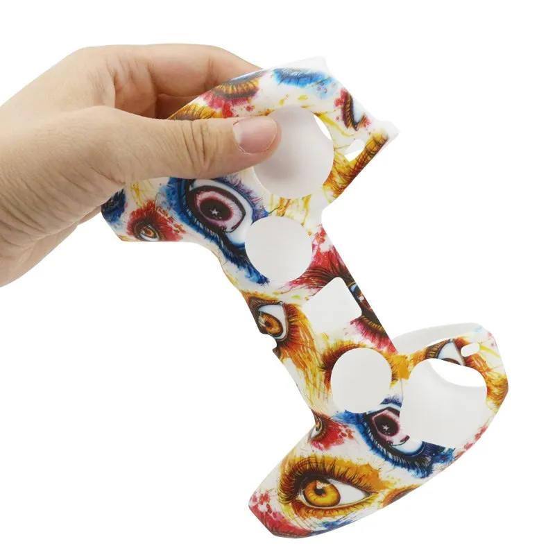 لسوني بلاي ستيشن 5 لينة سيليكون جل المطاط غطاء ل PS5 تحكم حماية الحال بالنسبة PS5 ملحق الإبهام قبضة غطاء