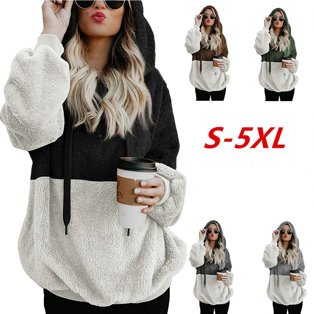 

Women's Hoodies 2023 Burst Patchwork Rope Jacket Sweatshirt Coats Winter Clothes Women