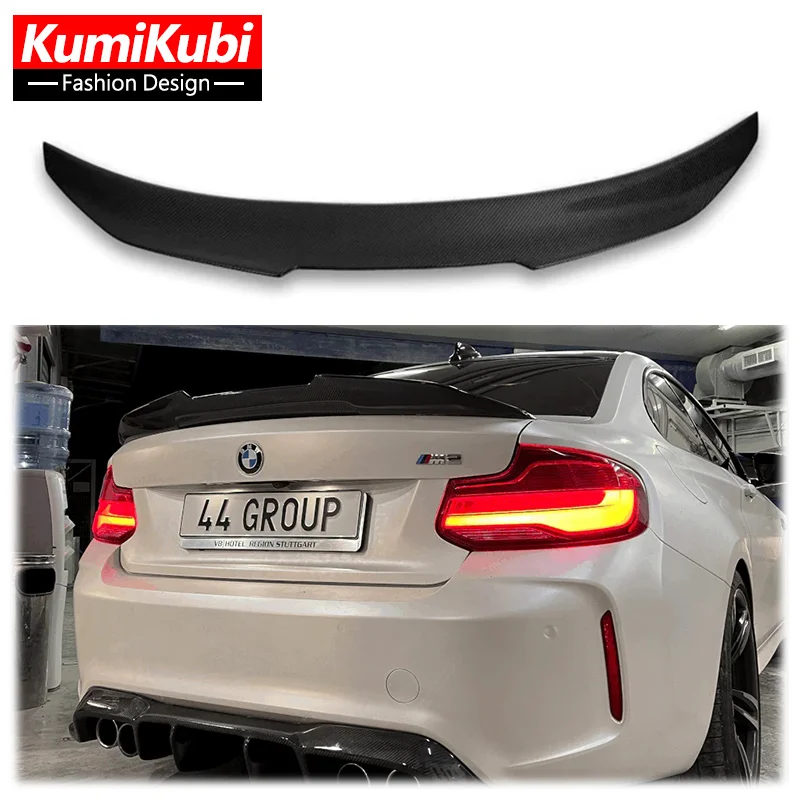 

F22 PSM стильный спойлер из углеродного волокна для BMW 2 серии F22 M2 F87 2014-2021 задний багажник заднее крыло автомобильные аксессуары