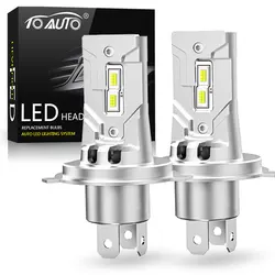 H4 Led H7 Koplampen Canbus Grootlicht Auto Led Diode Auto Auto Motorfiets Lamp Csp Chips 6500K 12V