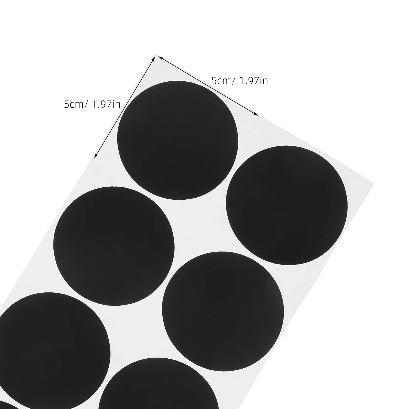 50 Blatt schwarze Punktaufkleber, Kreisversiegelungsetiketten, beschreibbar, klein, rund, für Büro, Schule, Veranstaltungen, Schreibwaren, Aufkleber, Kinderaufkleber