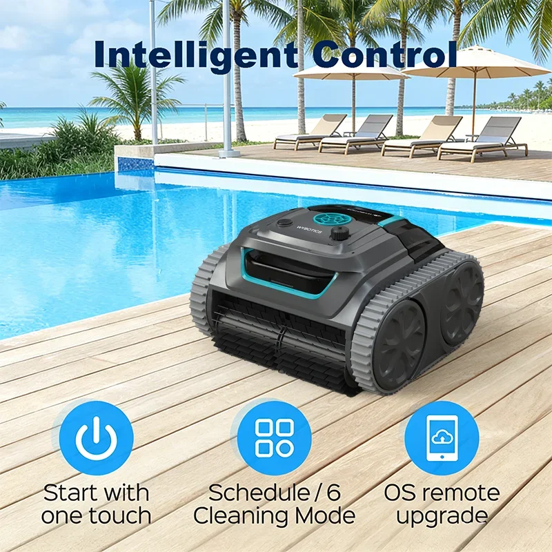 Smart Pool Cleaning Robot S1 Automatic Vacuum with App, 180mins Work Time, Clean Floor Walls Waterline for Tile Pools