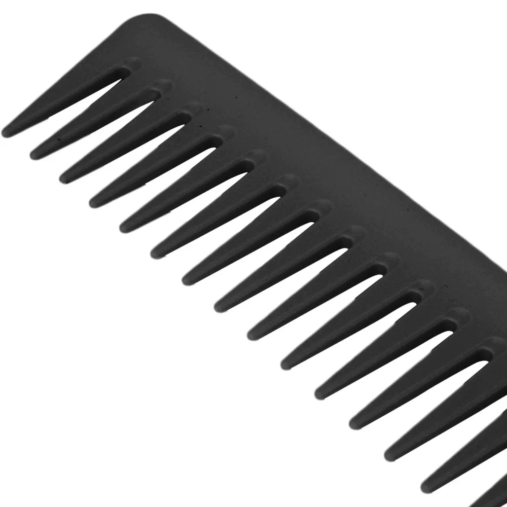 2PCS Plastic Wide Tooth Comb Slick Back Brush Thick Curly Wet Texture Detangling Comb Hair Styling Tool For Curly Hair