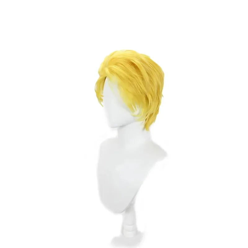 JoJo Kira Yoshikage Anime Cosplay Wig Golden Spiky Hair jk;6