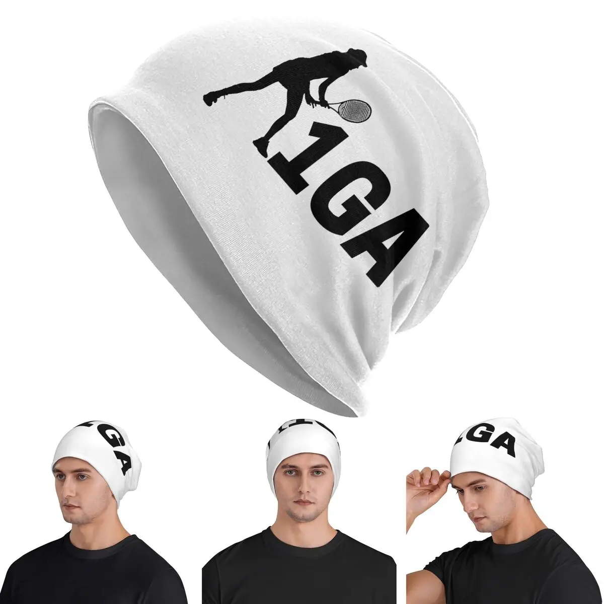 

Iga Swiatek 1GA Iga Swiatek Team Skullies Beanies Hats Warm Autumn Winter Outdoor Cap Knitted Bonnet Caps for Men Women Adult