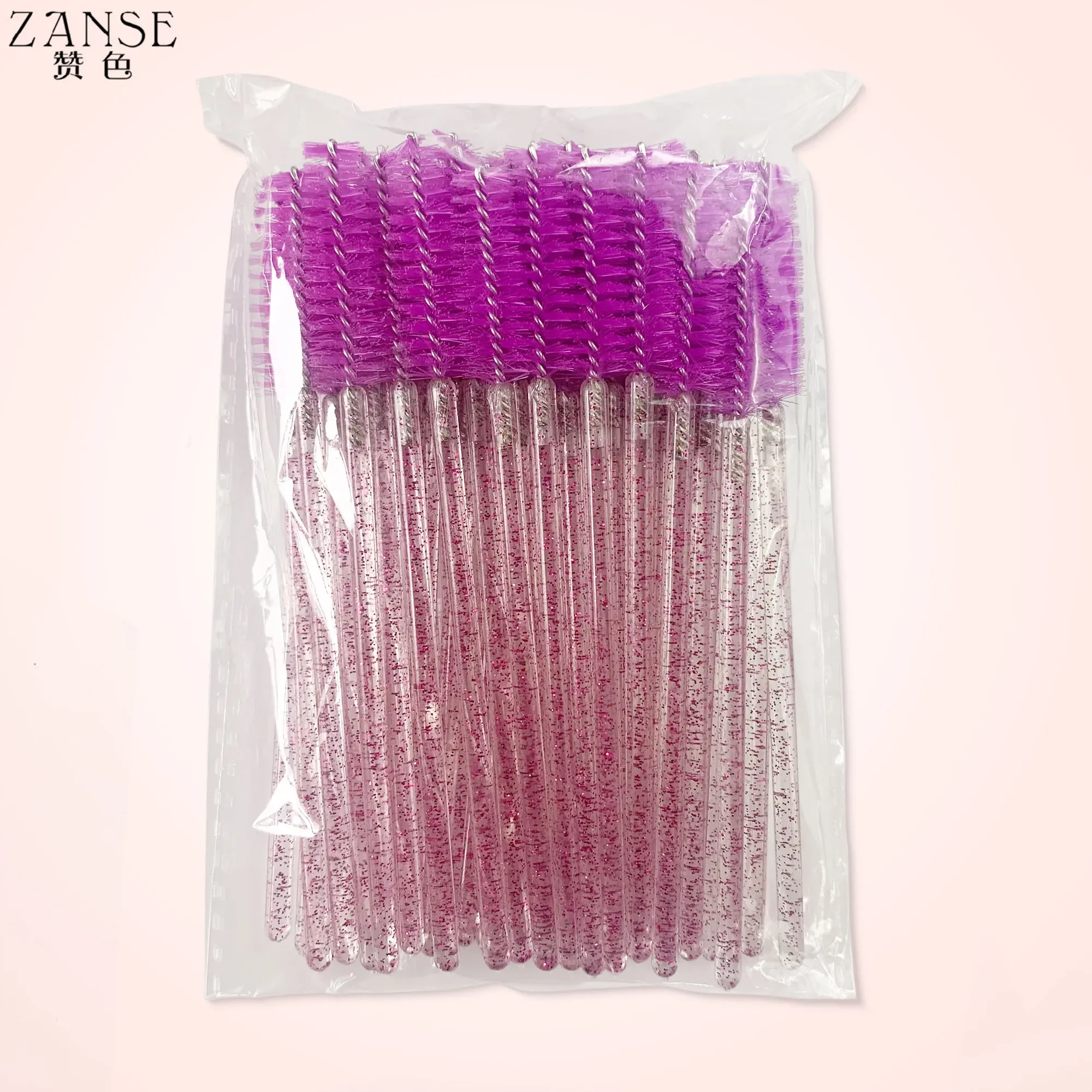 ZANSE Disposable Crystal Eyebrow Brush Mascara Wands Applicator Lash Cosmetic Brushes Beauty Makeup Tool Lash Extension Supplies