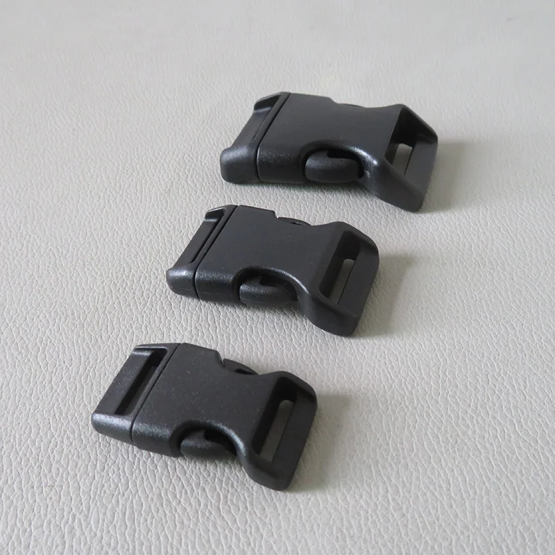 50PCS Black 15mm 20mm 25mm Plastic Release Buckle For Bag Belt Straps Pet Dog Collar Backpack Handbag Sewing Garment Accessory