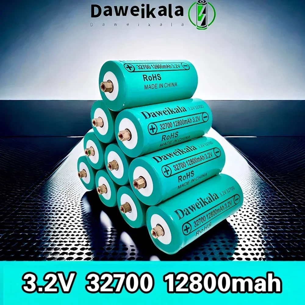 New 32700 12800mAh 3.2V lifepo4 Rechargeable Battery Professional Lithium Iron Phosphate Power Battery with screw