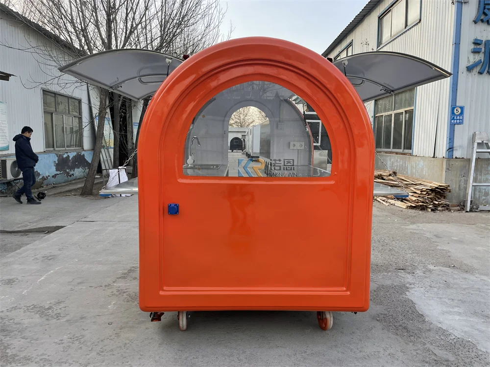 ตู้ขายอาหารริมถนนตู้ขายไอศกรีมตู้ขายอาหารได้เต็มรูปแบบรถเข็นรับพิซซ่ากาแฟ