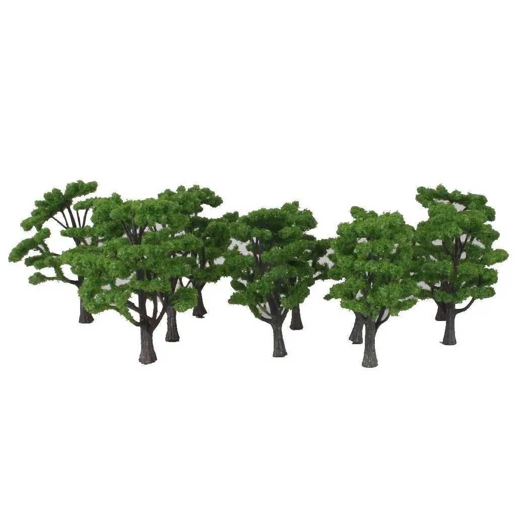 

10 шт./модель дерева, поезд, железная дорога, архитектурный пейзаж 1:100 и 0