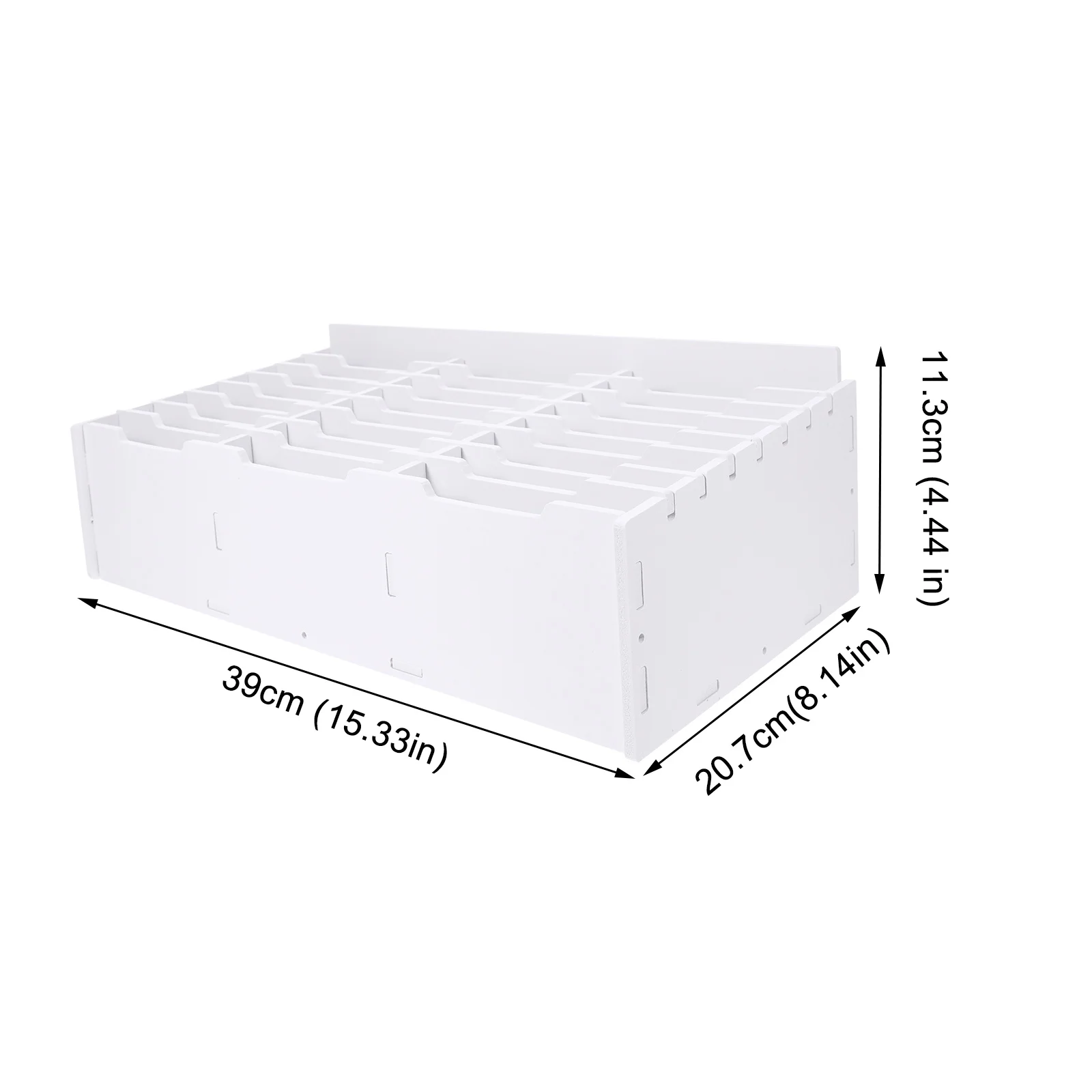 Multi-Grid Storage Box Desktop Holder For Cell Phones Calculators Classroom Office Organization Wooden Phone Container Desk