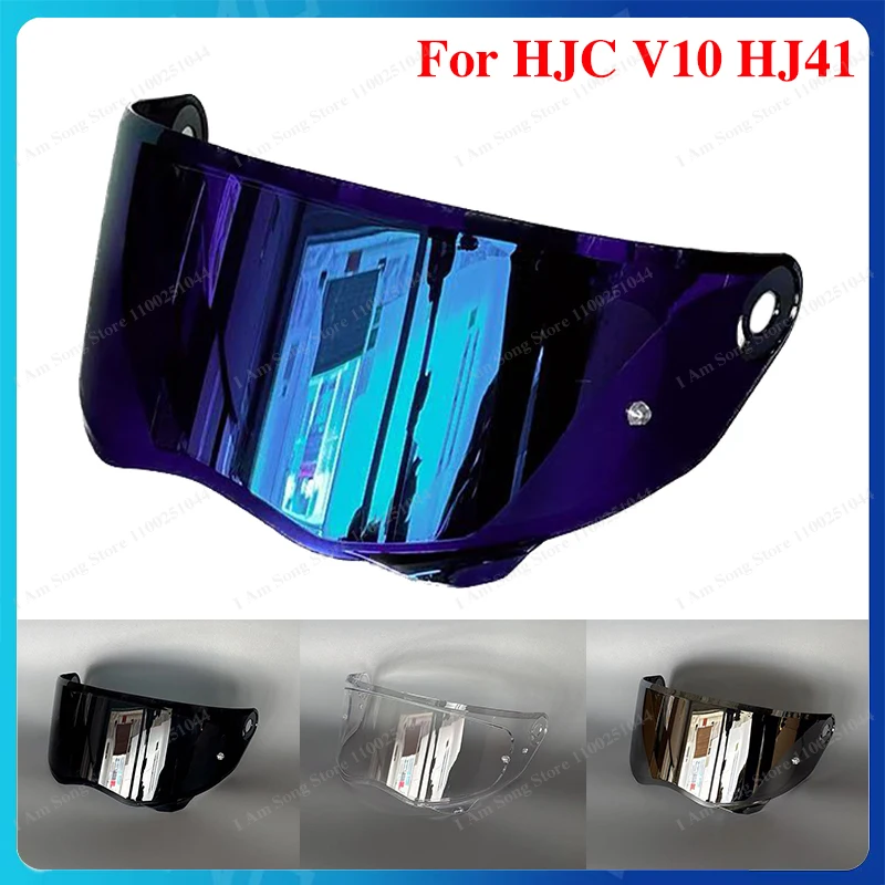 Motorcycle Helmet Visor Lens For HJC V10 HJ-41 HJ41 Anti-UV Anti-Scratch Dustproof Wind Shield Motorcycle Helmets Accessories