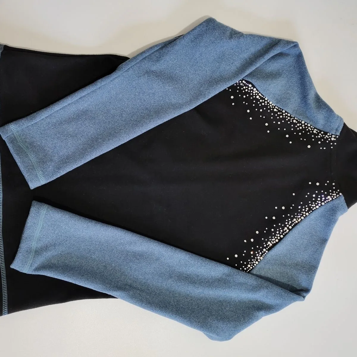 Figure skating training suit, children's adult plush suit, warm and breathable jacket, ice skating pants