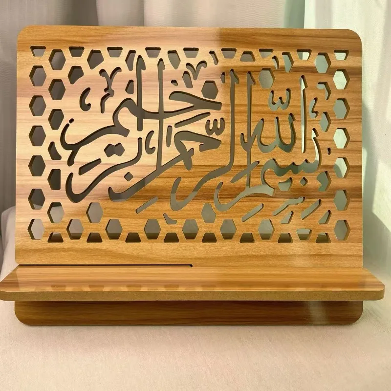 MDF Scripture Reading Stand Bracket Study Scripture Stand Reader Support Frame Elegant Decorative Wood Bookshelf - view 3