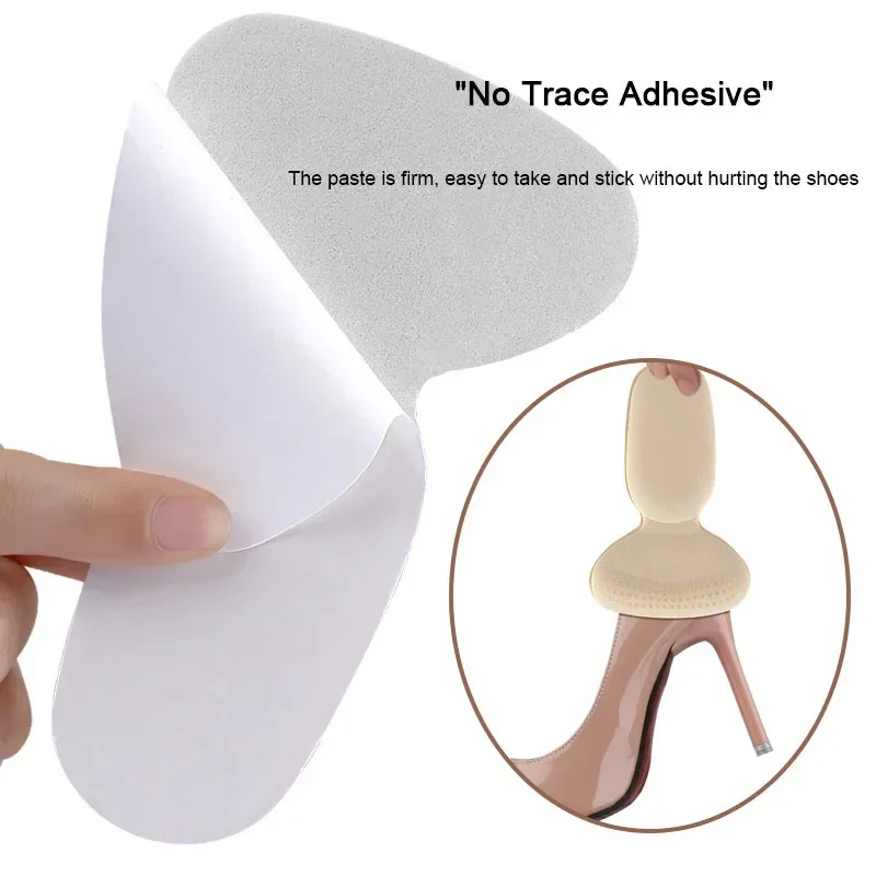 T-Shape Heel Stickers Protector Sponge Dispensing Anti-Slip Foot Pads Women High Heel Comfort Cushion Pain Relieve Half Inserts