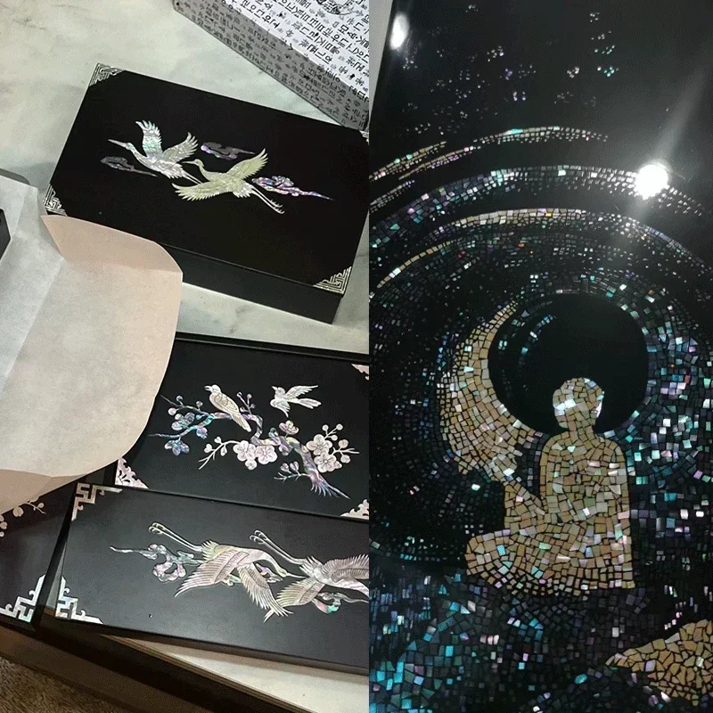 1Piece Natural Abalone Shell Mother of Pearl laminate Sheet DIY Home Decoration Material Crafts Carved Inlay Size 240x140mm