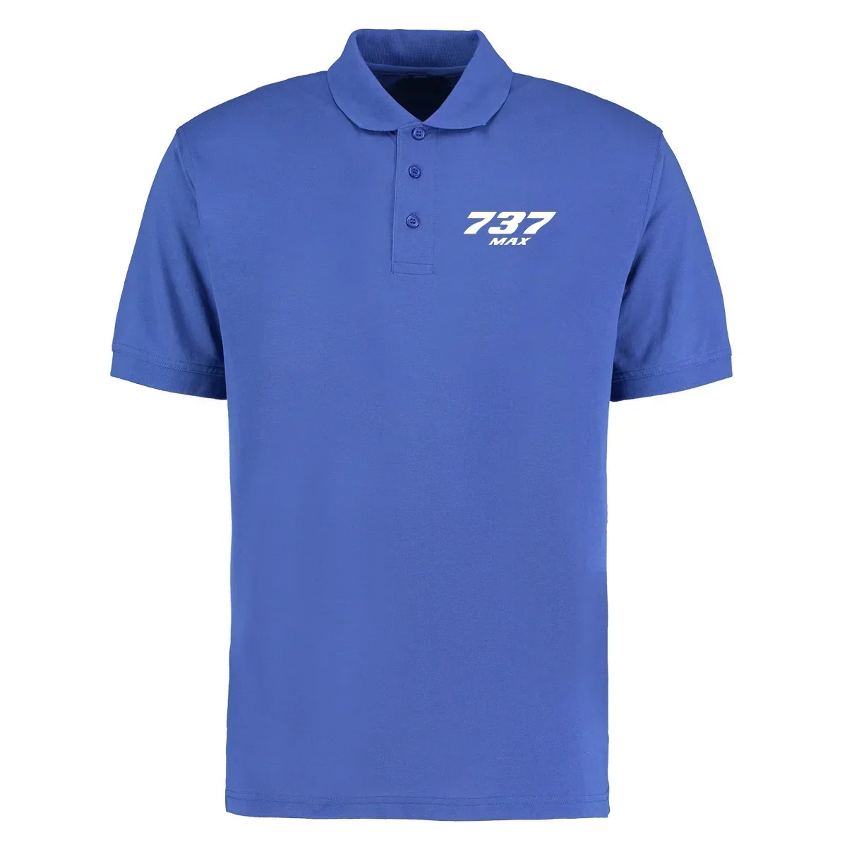 737 Max Summer Casual Aviation Aircraft Flight Pilots T-Shirts Tops Tees Men Cotton Polo Shirts