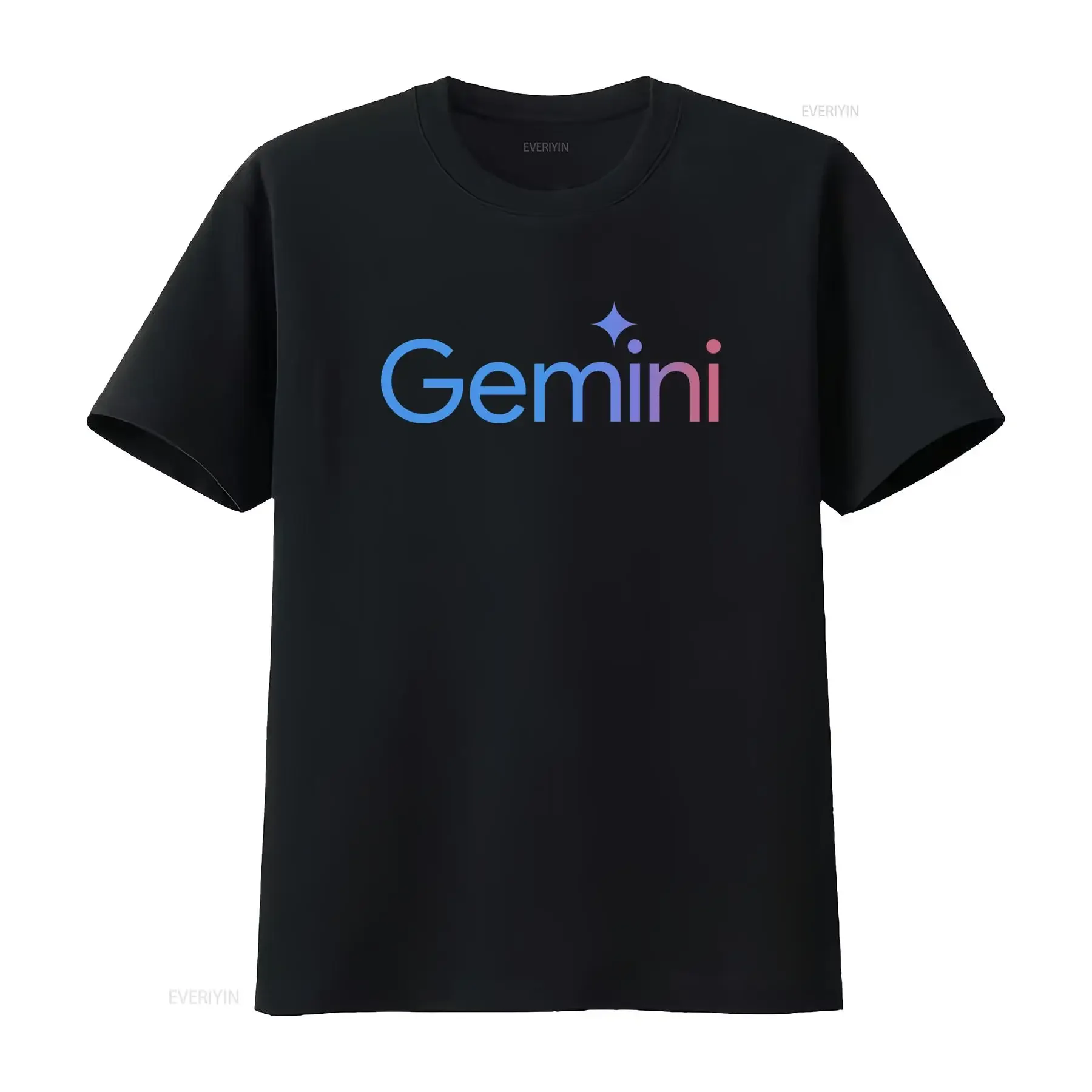 Gemini AI T Shirt Cool Minimal Google Artificial Intelligence Tech  vintage Washed Versatile Stretched Unisex Soft Casual